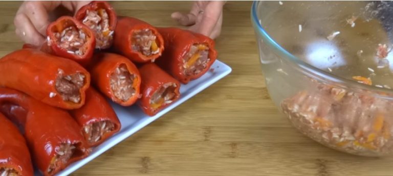перцы фаршированные мясом +и рисом пошаговый рецепт