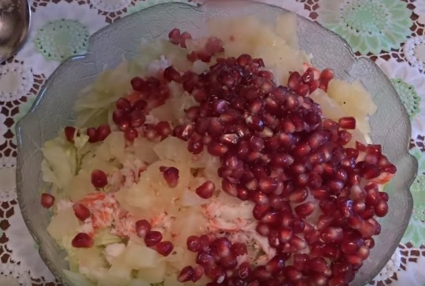 высыпаем гранат