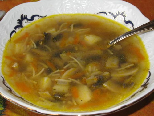 отличный суп с грибами