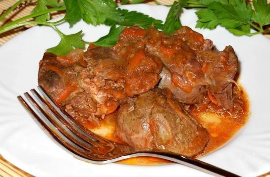 куриная печень с подливкой рецепт с фото без сметаны