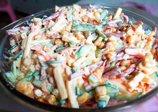 салат со стручковой фасоли