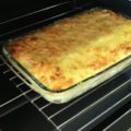 картофельная запеканка с фаршем и грибами