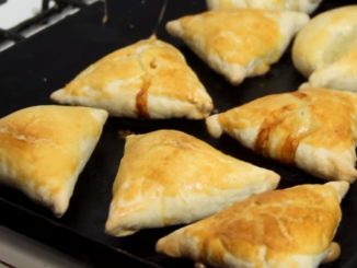 как готовить самсу из слоеного теста