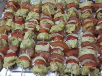 шашлычки из курицы в духовке на шпажках рецепт с фото