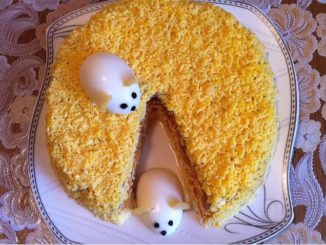 мимоза рецепт классический с консервами и сыром