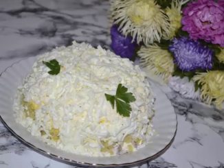 салат невеста рецепт с фото с курицей