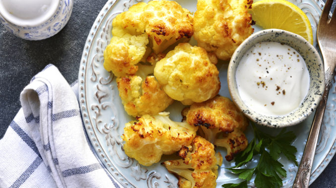 Oven baked cauliflower