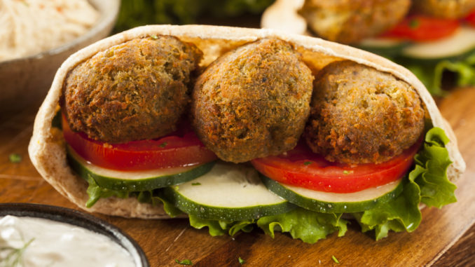 Organic Falafel in a Pita Pocket